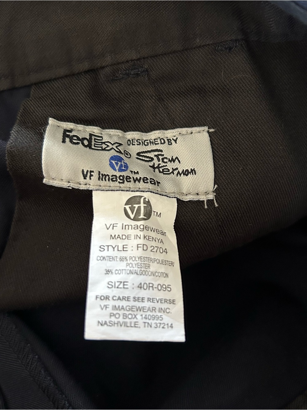 FedEx Stan Herman VF Imagewear Shorts 40R Blue Reflective Uniform Workwear x2 - Picture 3 of 4